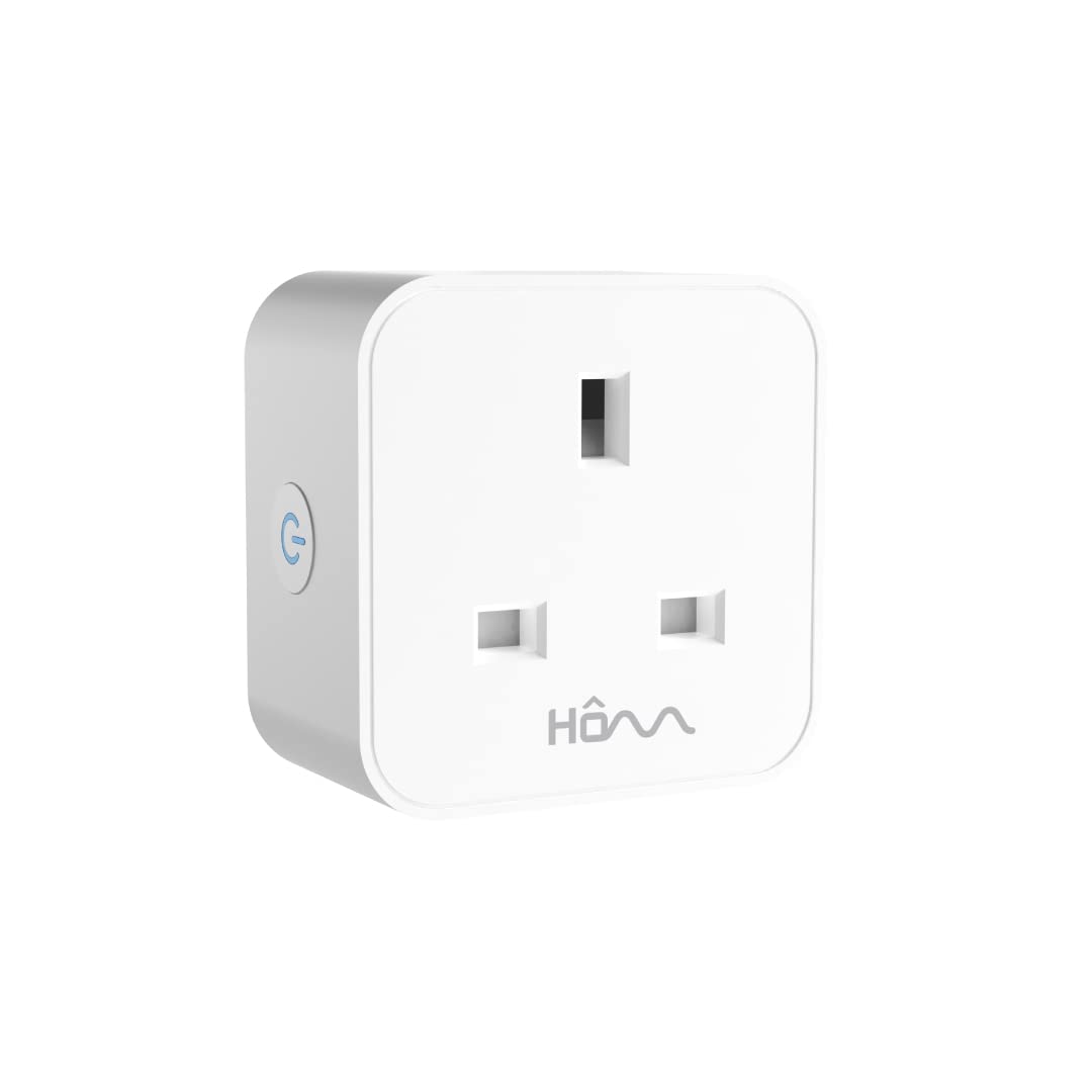 Homm by Blupebble Power One Smart Plug with Wifi and Bluetooth Works With Amazon Alexa, Google Home, Wireless Smart Socket, Device Sharing, Without Energy Monitoring, No Hub Required (Pack of 1)