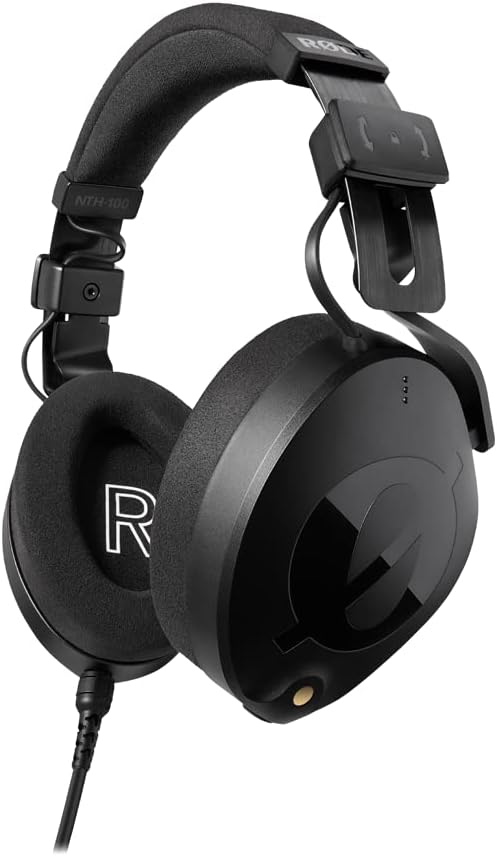 RODE NTH-100 medium Professional Over-Ear Headphones For Content Creation, Music Production, Mixing And Audio Editing, Podcasting, Location Recording, Wired black