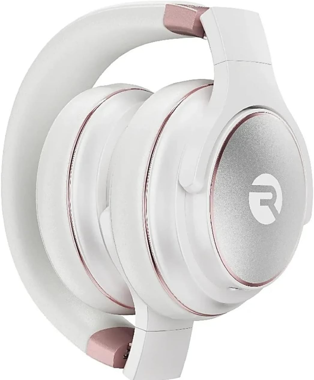 Raycon Everyday Wireless Bluetooth Over Ear Headphones, with Active Noise Cancelling, Awareness Mode and Built in Microphone, IPX 4 Water Resistance, 38 Hours of Battery Life (Frost White)