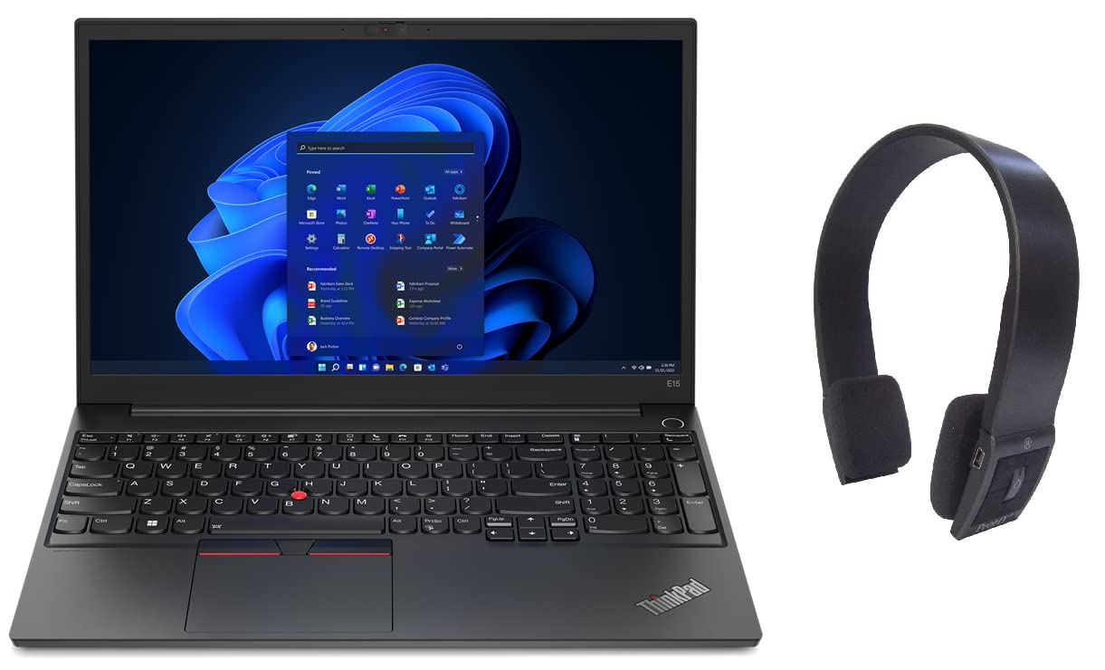 Latest Lenovo ThinkPad E15 Gen 4 Business Laptop 15.6” FHD 300Nits Display 12thGen Core i7-1255u 40GB 1TB Intel Iris Xe Graphics FingerPrint WIN11 Pro Black (Upgraded)