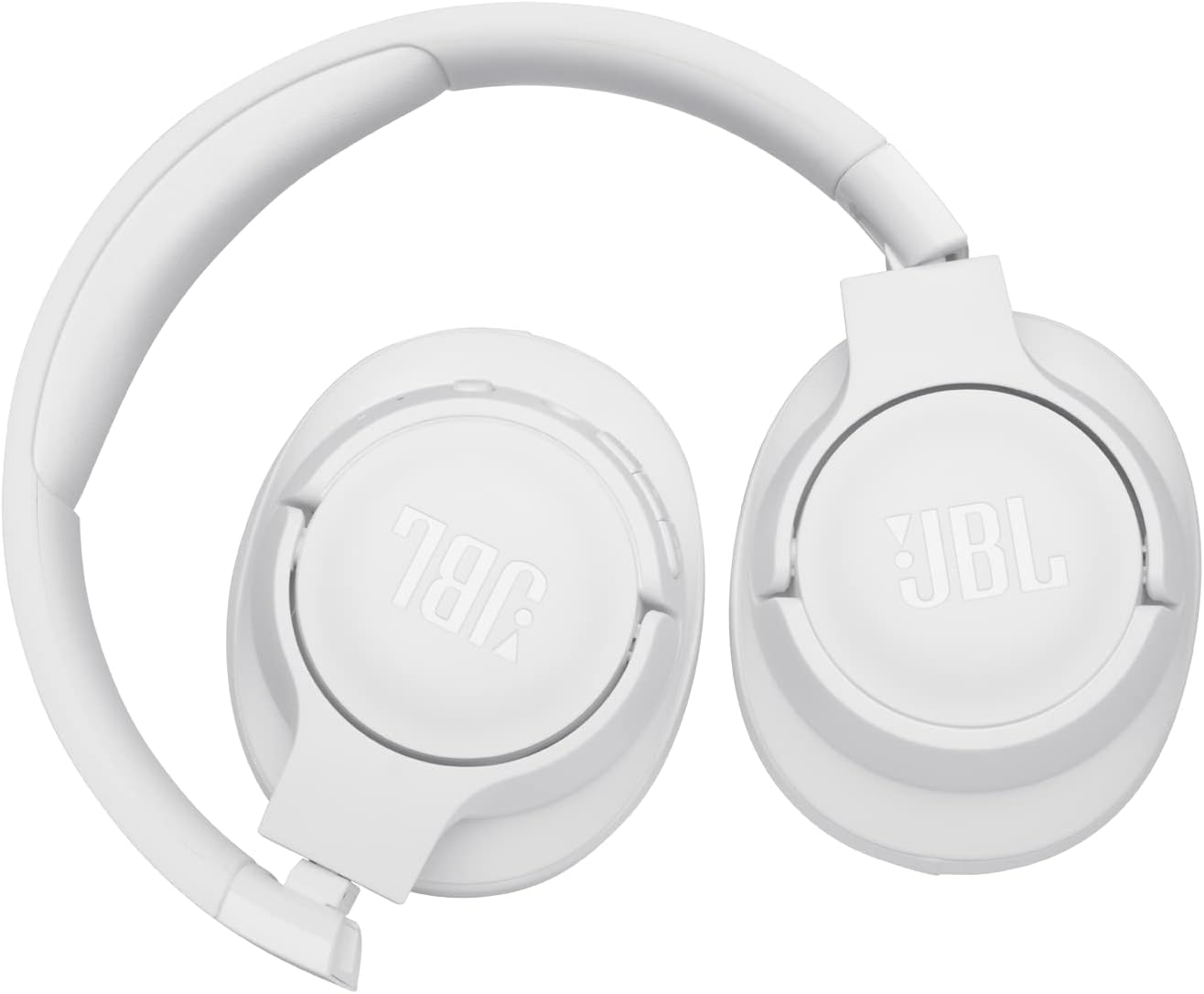 JBL Tune 710BT Wireless Over-Ear Headphones, Deep Powerful Bass, 50H Battery, Hands Free Call, Voice Assistant, Multi Point Connection, Lightweight Foldable, Detachable Cable - White, JBLT710BTWHT