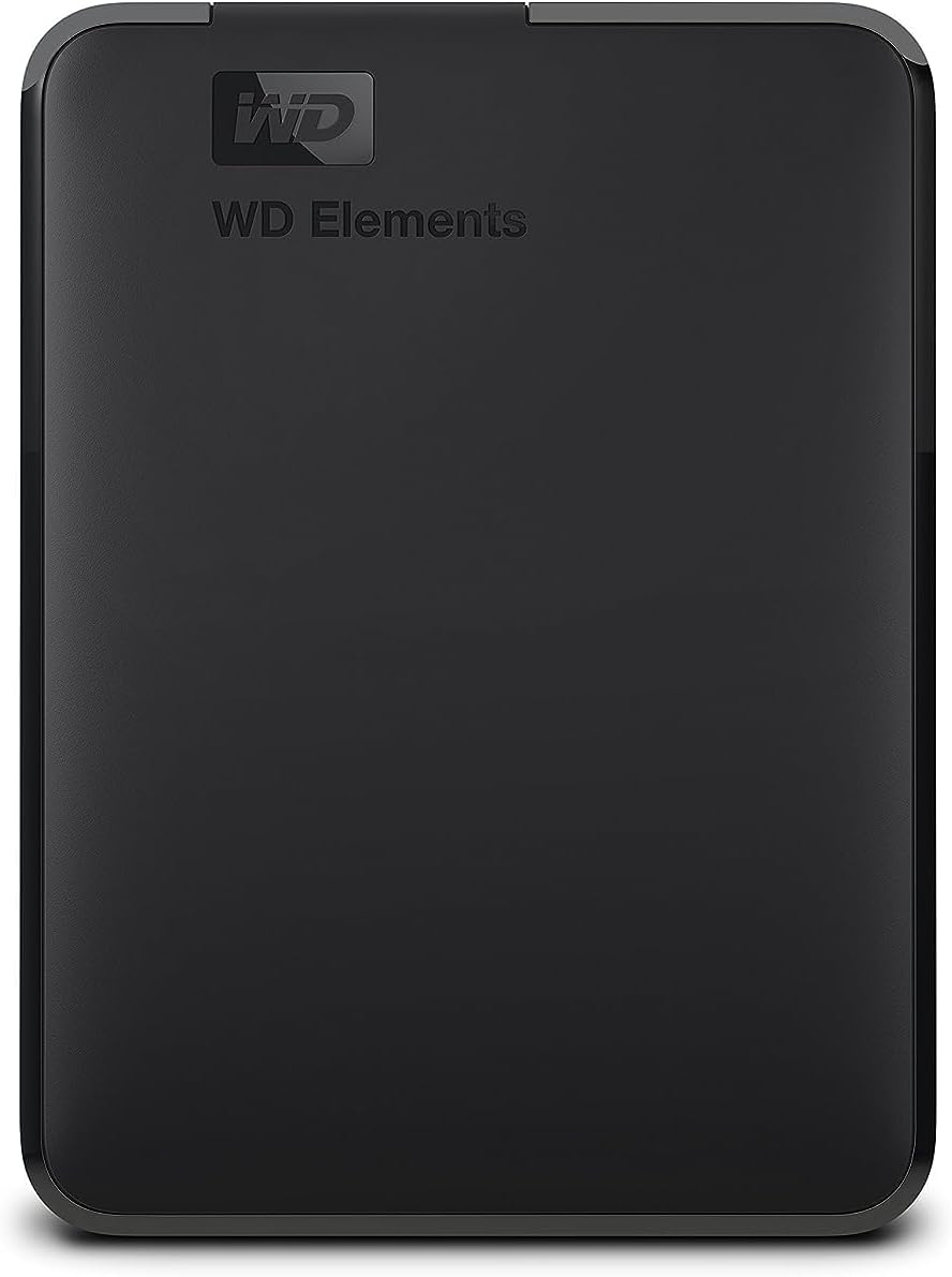 WD 1TB Elements Portable External Hard Drive USB 3.0 - Black, WDBUZG0010BBK