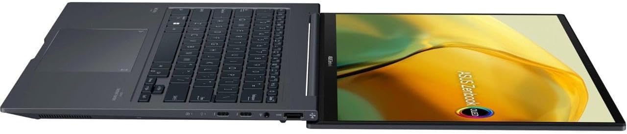 ASUS – Zenbook Q420 14.5'' 2.8K OLED Touch Laptop - Intel Evo Core i7-13700H, 16GB RAM, 512GB SSD, Intel Iris Xe Graphics, Windows 11 Home, English Backlit Keyboard, Inkwell Gray (Q420VA-EVO.I7512)