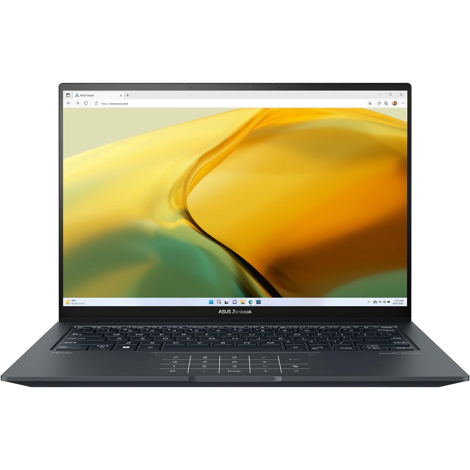 ASUS Zenbook Q410VA-EVO Intel Core i5-13500H 14.5'' Display 2.8K (2880×1800) 120Hz Touch Screen 8GB Ram 512GB SSD Intel Iris Xe Graphic Backlit KeyBoard Win 11 Pro