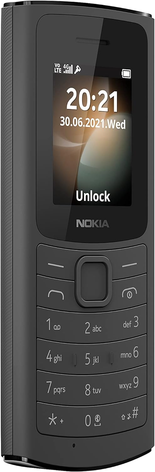 Nokia 110 4G Classic Feature Phone, Dual Sim, 1.8