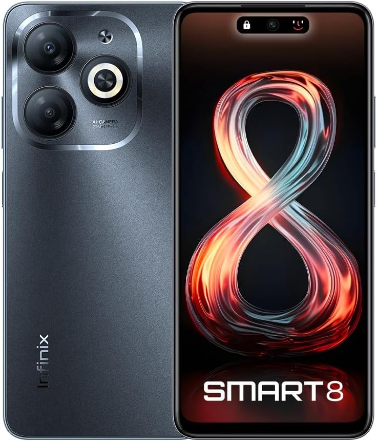 INFINIX Smart 8 64GB+3GB (4G) UAE Version (Timber Black)