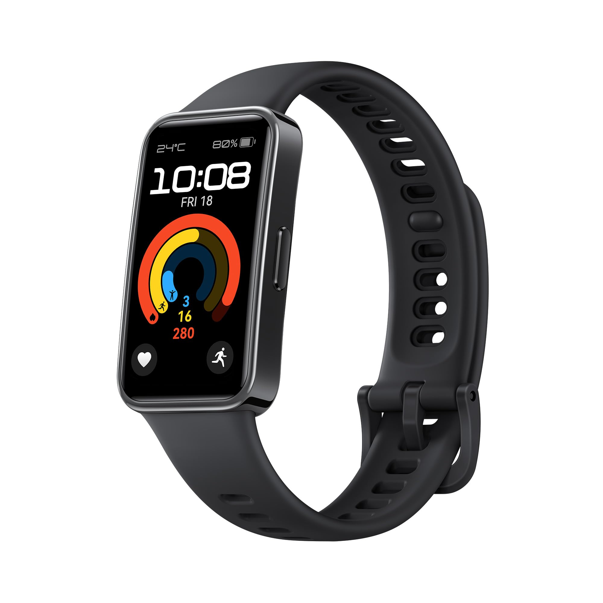 HUAWEI Band 9, Comfortable All-Day Wearing, Sleep Tracking, Fast Charging, Durable Battery, Intelligent Brightness Adjustments, 100 different workout modes, Compatible with iOS&Android, Black