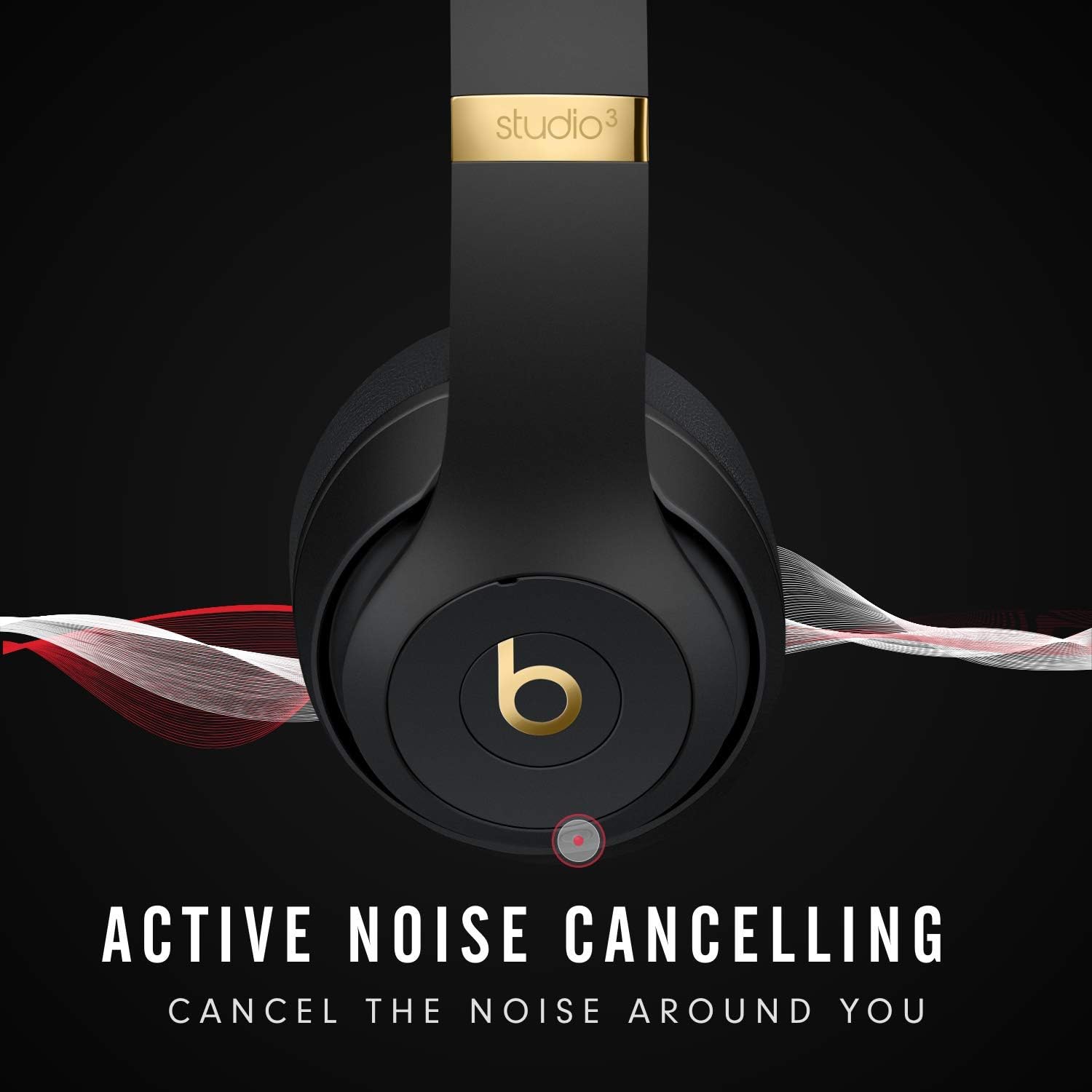 Beats Studio3 Wireless Over‑Ear Headphones Red