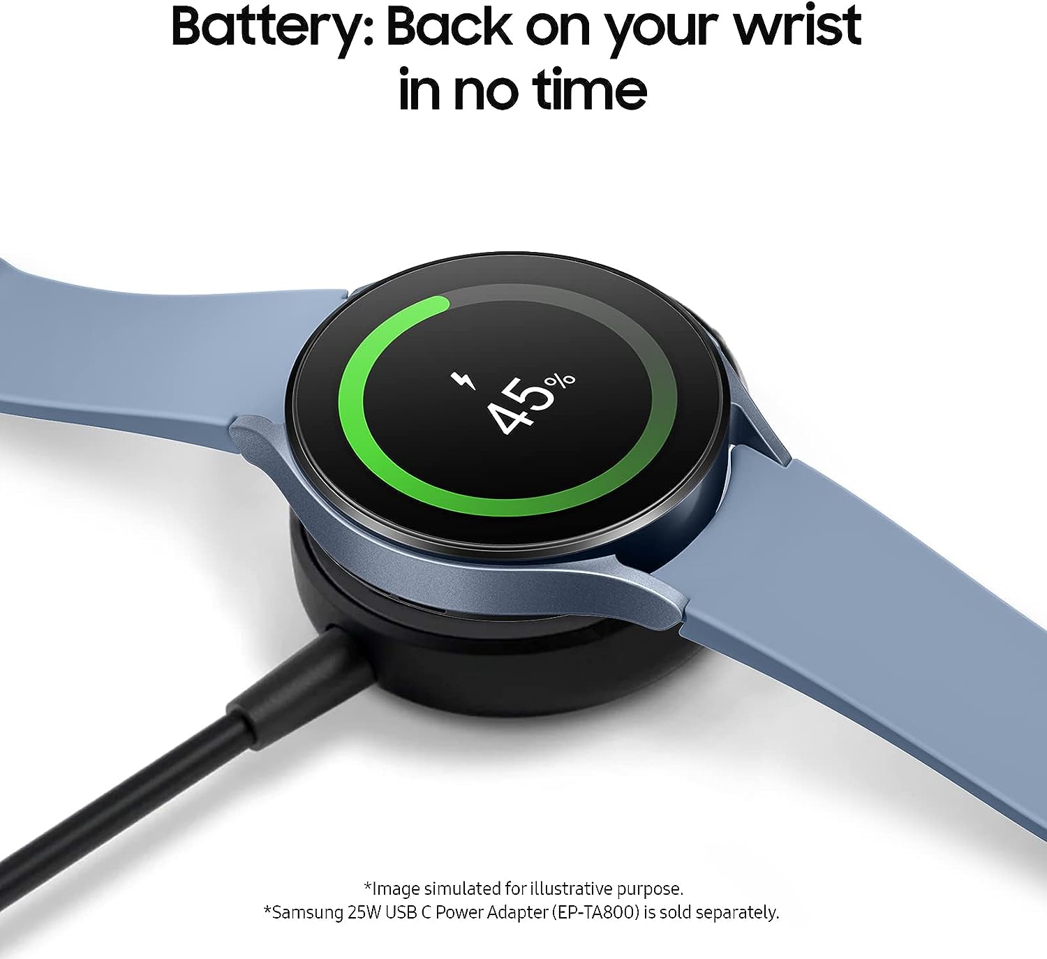 SAMSUNG Galaxy Watch 5 40mm Bluetooth Smartwatch w/Body, Health, Fitness and Sleep Tracker, Improved Battery, Sapphire Crystal Glass, Enhanced GPS Tracking, US Version, Gray grey
