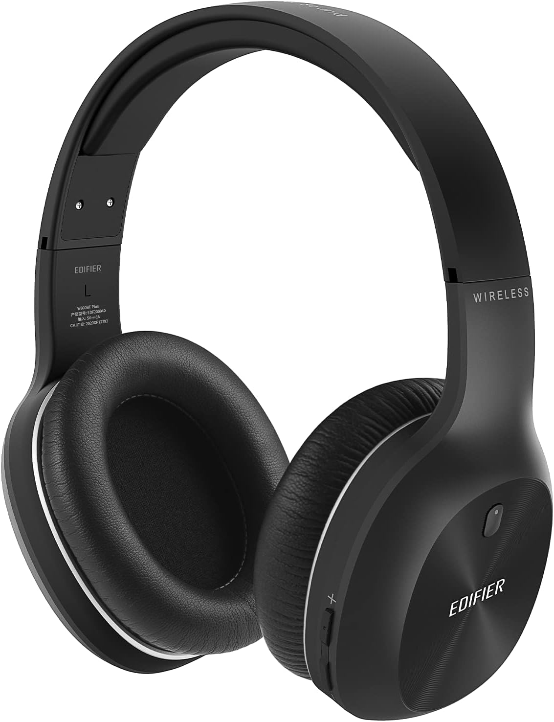 Edifier W800BT Plus Wireless Bluetooth Headphones Over Ear, Stereo Headphones with Built-in Mic Deep Bass, 55 Hours Playtime, Bluetooth 5.1 Headset with CVC 8.0 Noise Cancelling Voice Call