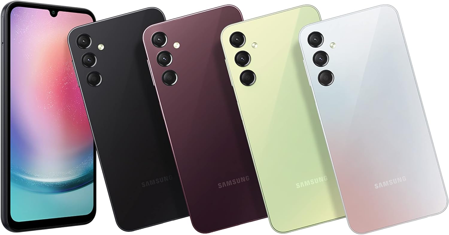Samsung Galaxy A24 LTE Android Smartphone, Dual SIM, 6GB RAM, 128GB Storage, Black (UAE Version)