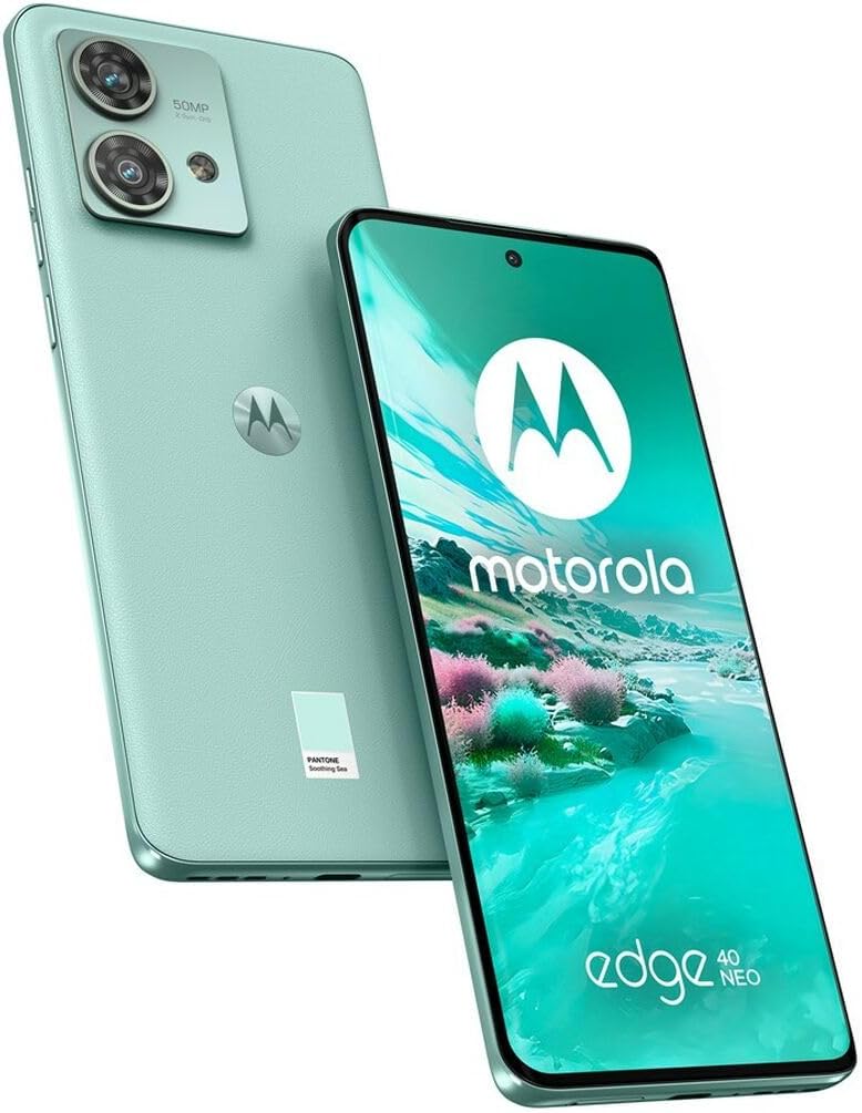 Motorola Edge 40 Neo Dual-SIM 256GB ROM + 12GB RAM (Only GSM | No CDMA) Factory Unlocked 5G Smartphone (Soothing Sea) - International Version