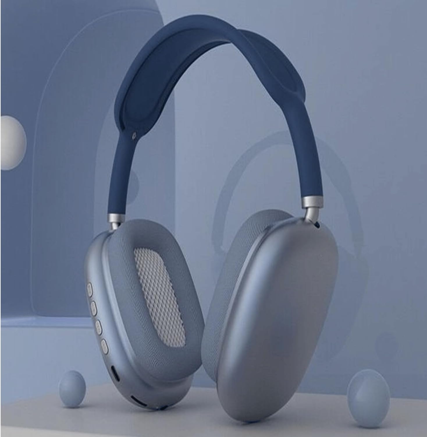 P9 Bluetooth Wireless Headset Over-Ear Headphone With Mic (Blue)