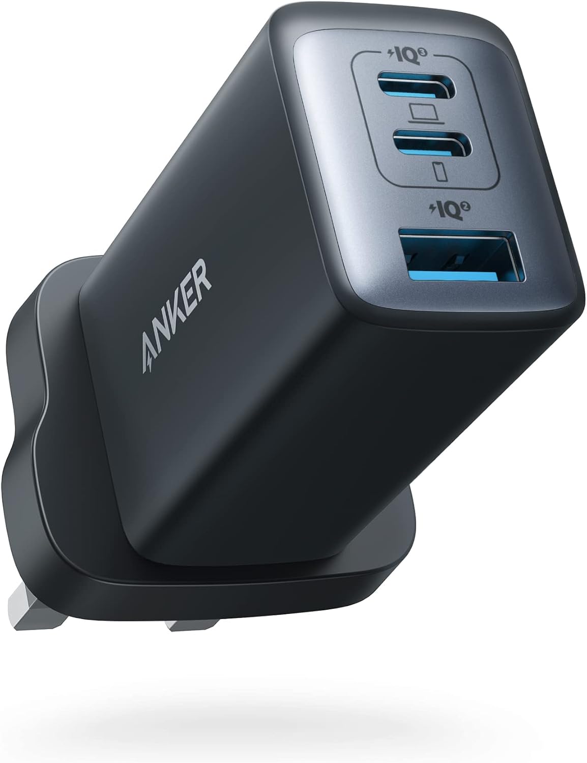 Anker USB C Plug, 735 Charger (Nano II 65W), PPS 3-Port Fast Compact USB C Charger for MacBook Pro/Air, iPad Pro, Galaxy S20/S10, Dell XPS 13, Note 20/10+, iPhone 15/Pro, Pixel, Steam Deck, and More