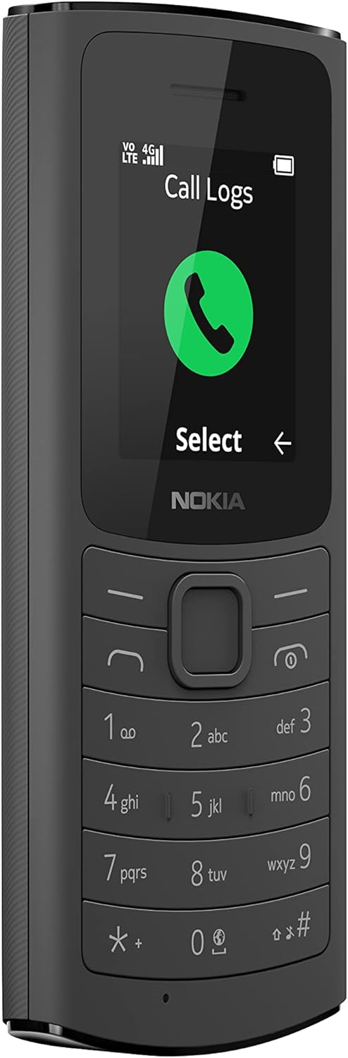 Nokia 110 4G Classic Feature Phone, Dual Sim, 1.8