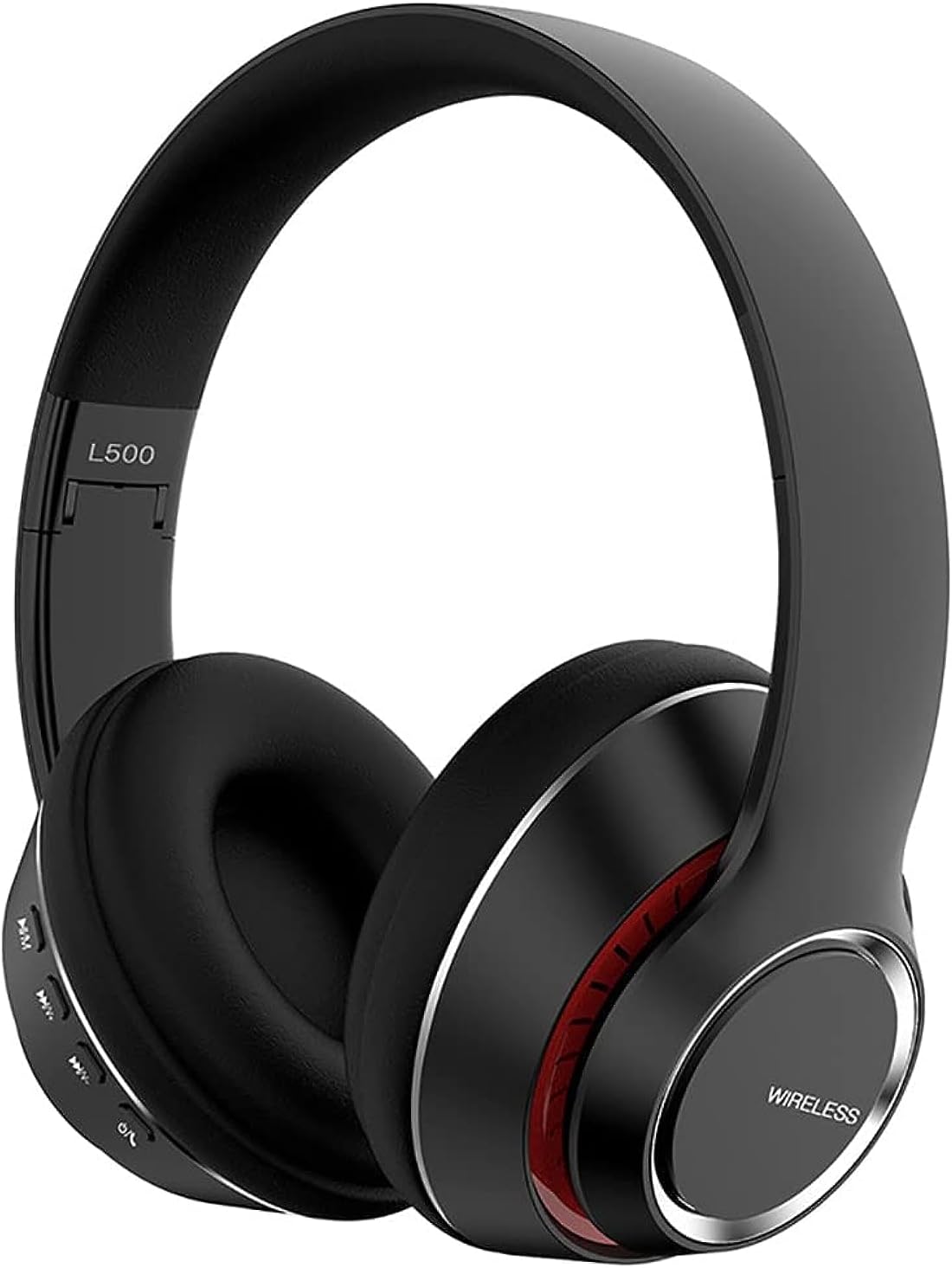 Sky-Touch Wireless Headphones, Noise Cancelling Bluetooth 5.0 Over-Ear Headphone Pure Sound For Mobile Phones, Tablets, Laptops Black, Universal