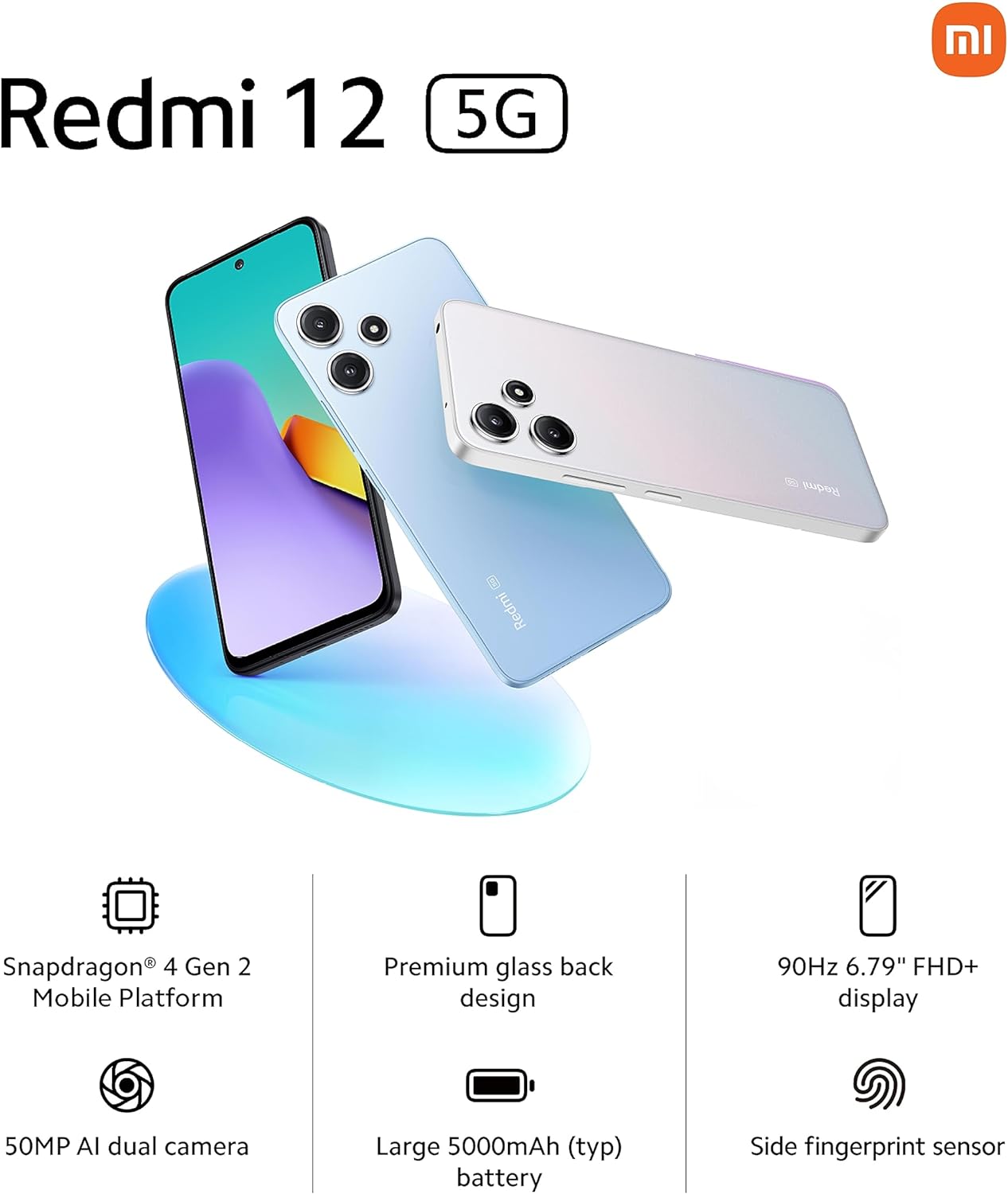 Redmi 12 5G Dual SIM Sky Blue 8GB RAM 256GB - Global Version
