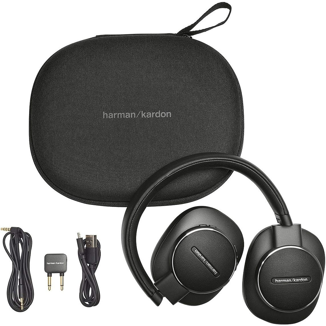 Harman Kardon Fly ANC Wireless Bluetooth Over-Ear Headphones with Active Noise Cancelling - Google Voice Assistant - Alexa Built-in (Retail Packaging)