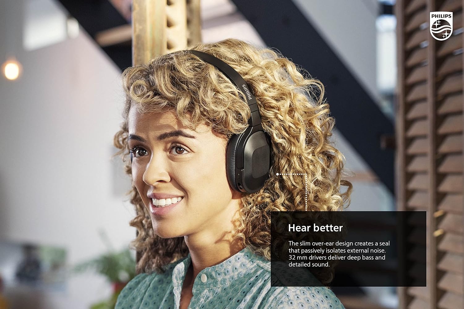 Philips H8506 Over-Ear Wireless Headphones with Noise Canceling