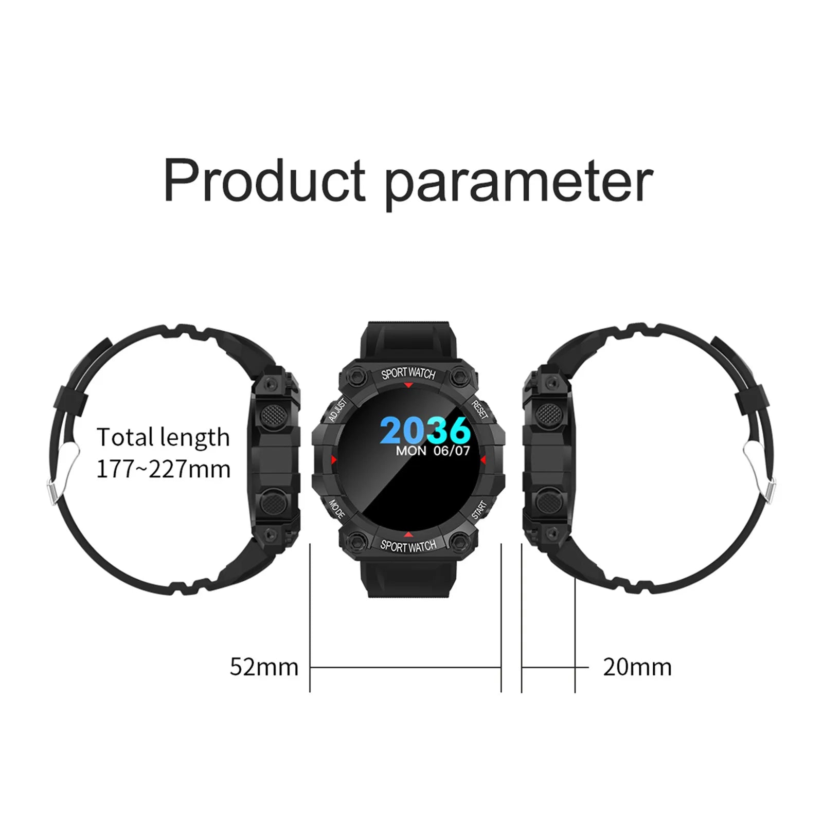 FD68S New Smart Watch Men Women Bluetooth Smartwatch Touch Smart Bracelet Fitness Bracelet Connected Watches for IOS Android