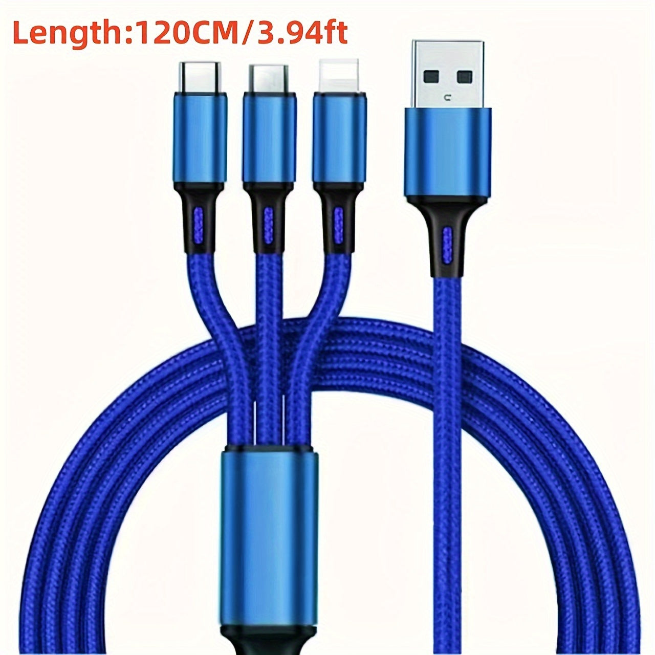 Fast Charging USB Cable For iPhone Android Type-C