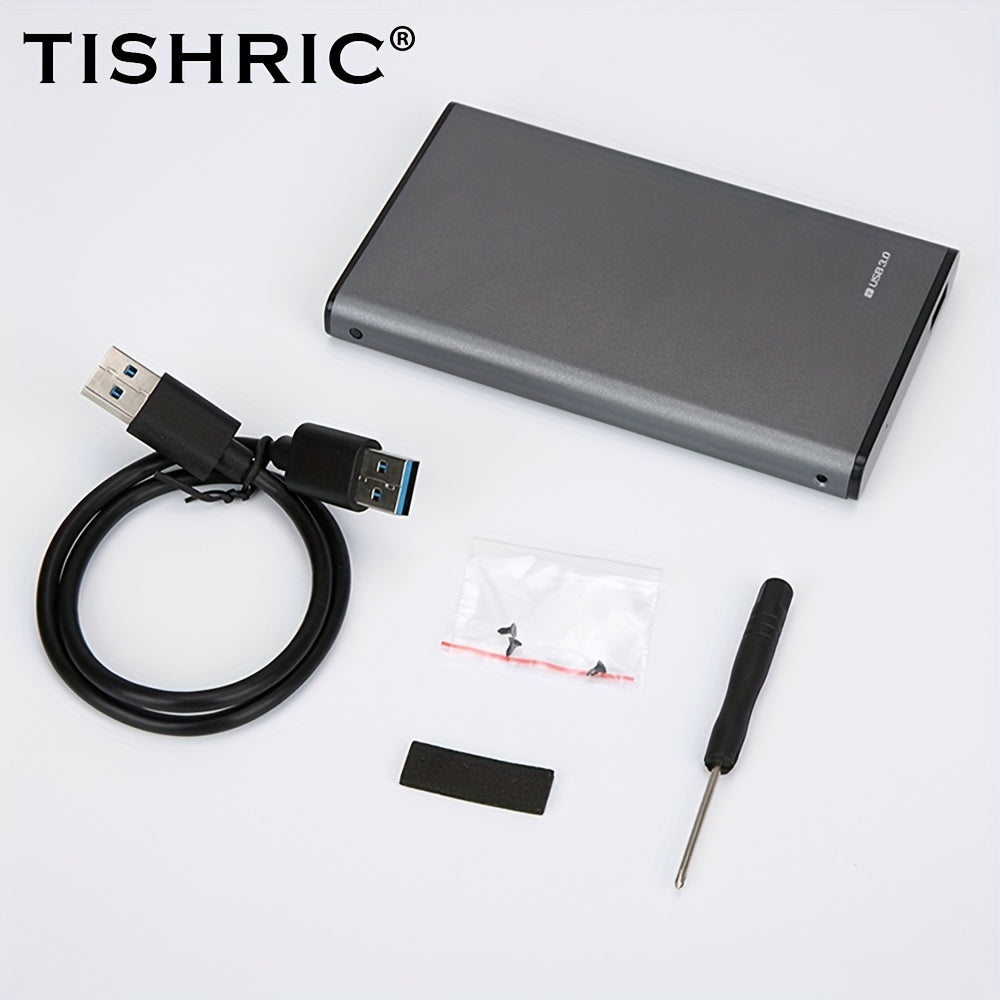 TISHRIC 6.35 Cm HDD Case Aluminum Enclosure USB 3 0 To SATA 2.5 Hard Disk Case 5 Gbps  External Disk Box For Tablet Laptop Desktop