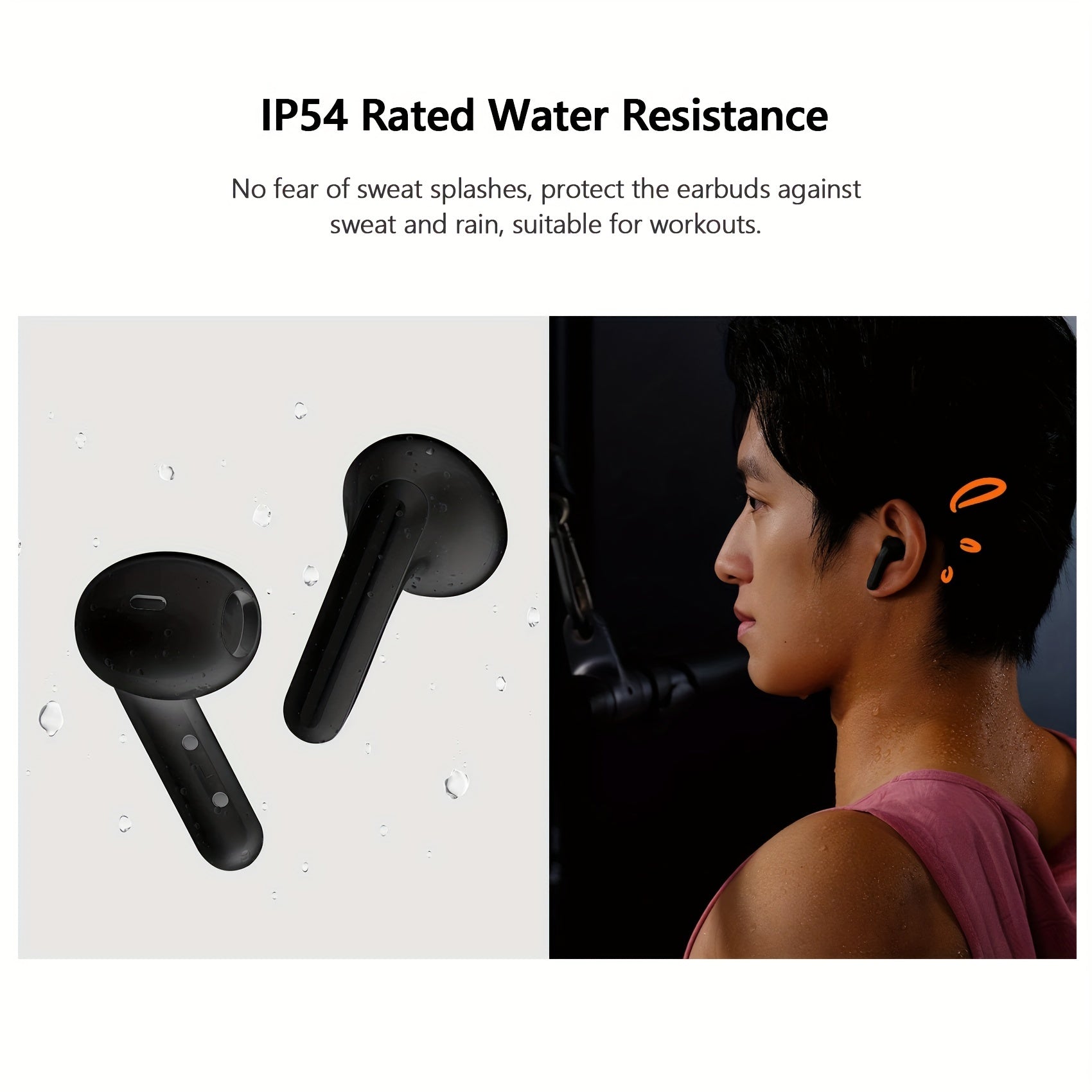 Xiaomi Redmi Buds 4 Lite TWS Wireless Earbuds, 5.3 Low-Latency Game Headset With AI Call Noise Cancelling, IP54 Waterproof, 20H Playtime, Lightweight Comfort Fit Headphones