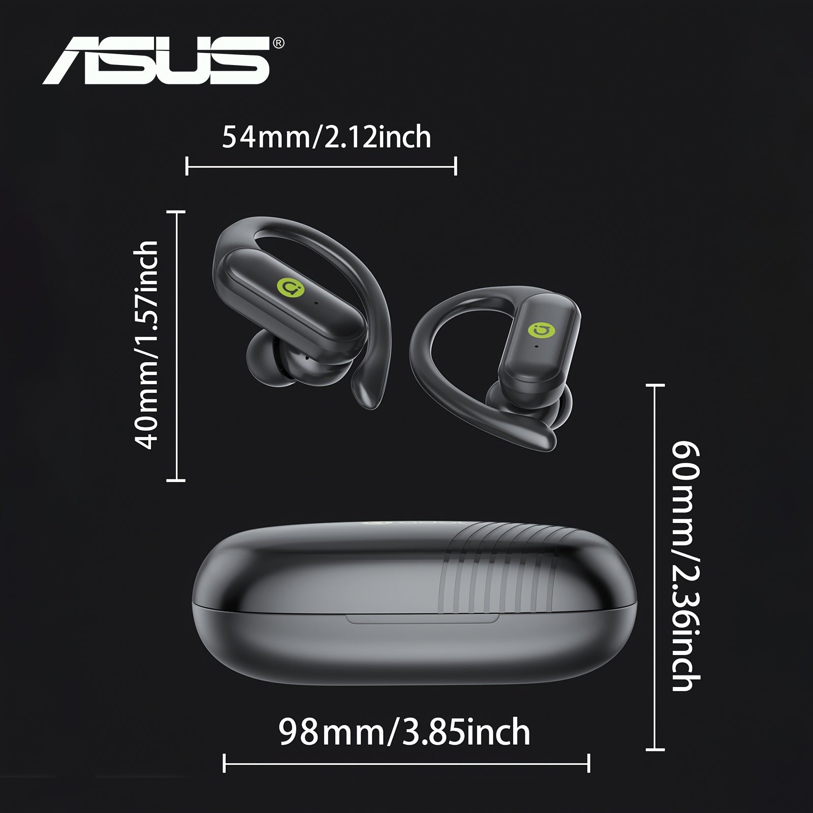 ASUS AS-G05 Earphones wireless Game Mode Low Latency And Smoother
