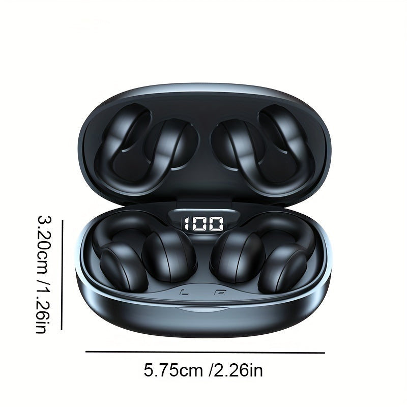 New Wireless Headset Touch Earphones Clip-Ear Headphones For Xiaomi Earphone For IPhone Earbud