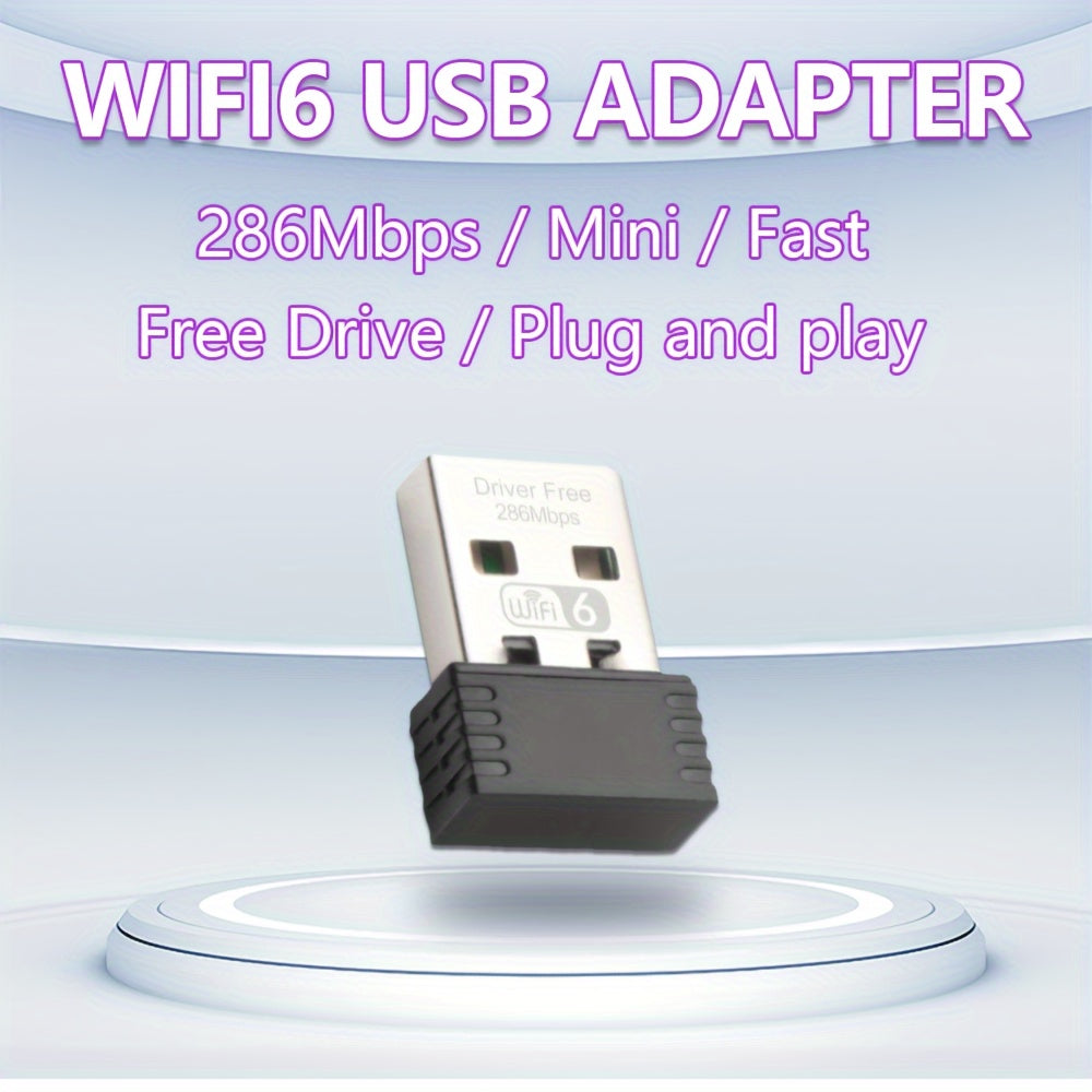 OPTFOCUS Wifi6 2.4G 300mbps USB Wifi Adapter For PC Adaptador Wifi 6e Dongle Usb Mini Wireless Wi Fi Receiver Para PC