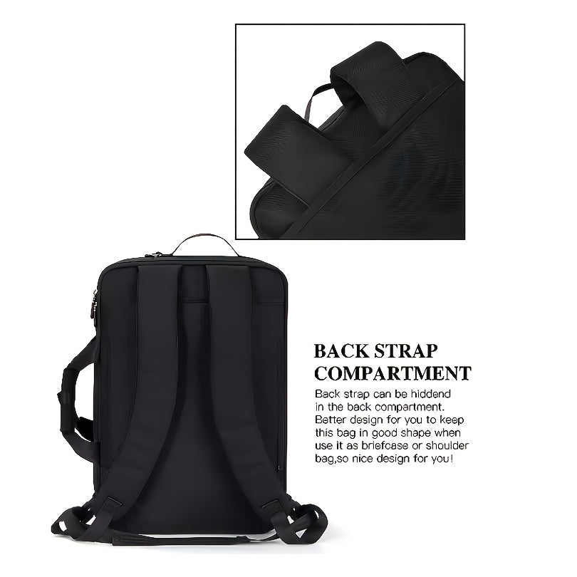 3pcs Backpack Wash Bag And Handbag Set, Travel Backpack 43.94 Cm Laptop Backpack, Casual Backpack Convertible Design Shoulder Bag Briefcase, Water-proof Business Backpack For Men Women