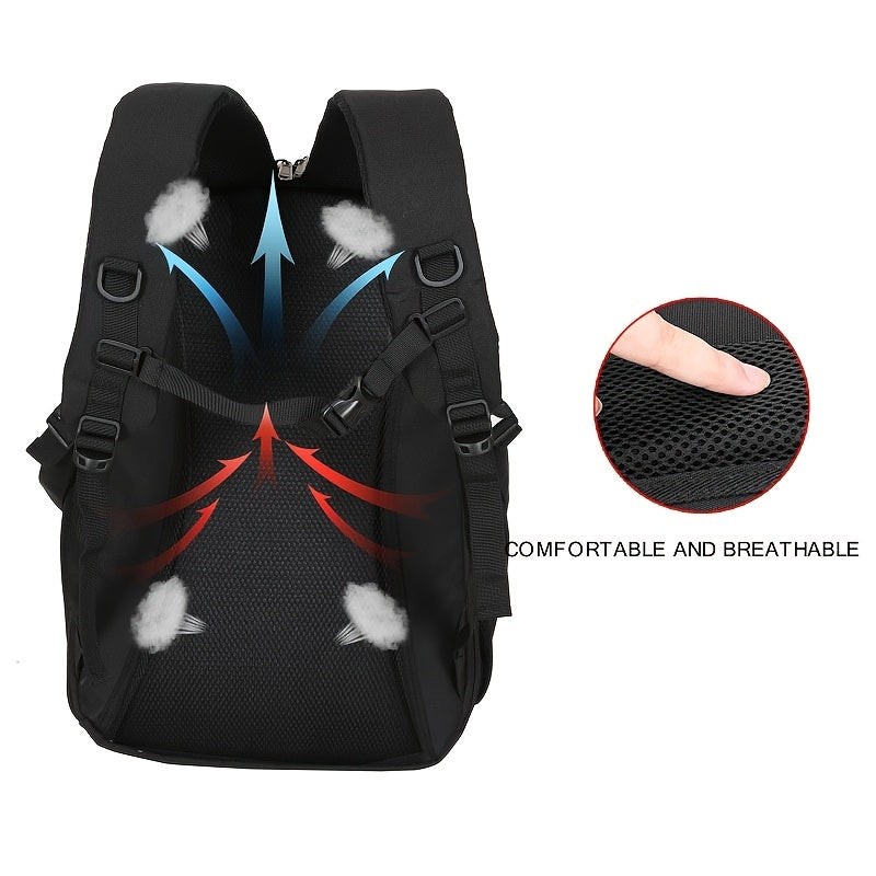 Laptop Backpack 43.18 Cm, Large Capacity Business Durable Travel Backpack With USB Charging Port
