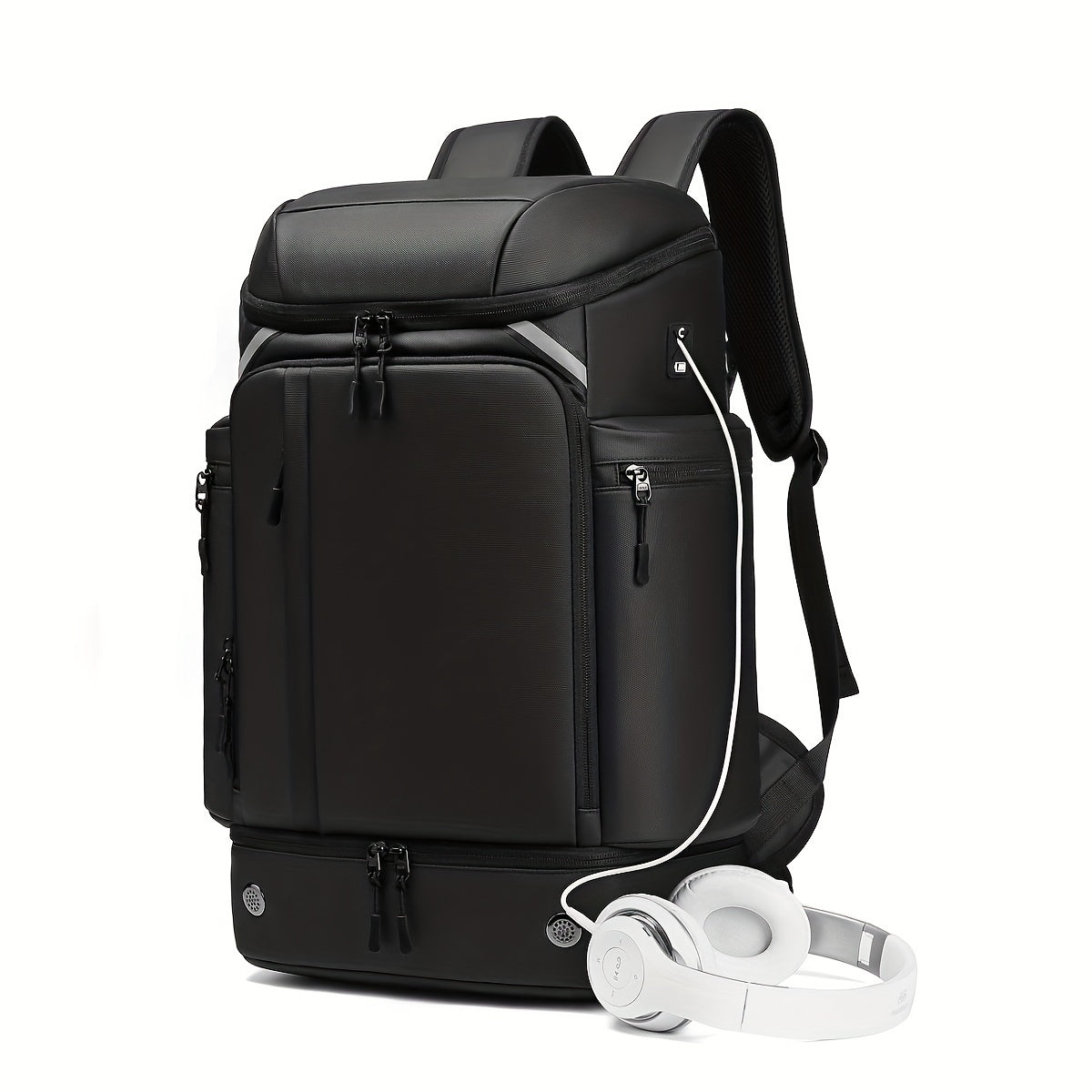 1pc Men's Travel Backpack, 50L Large Capacity Hiking Trekking Backpack, Business 43.18 Cm Laptop Backpack, Waterproof Backpack With Shoe Bag