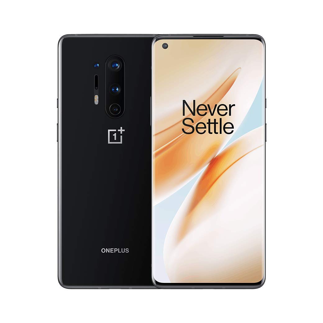ONEPLUS 8 Pro Onyx 5G Unlocked U. S Version 120Hz Fluid Display Quad Camera, Wireless Charge, with Alexa Built-in Android Smartphone (Black)