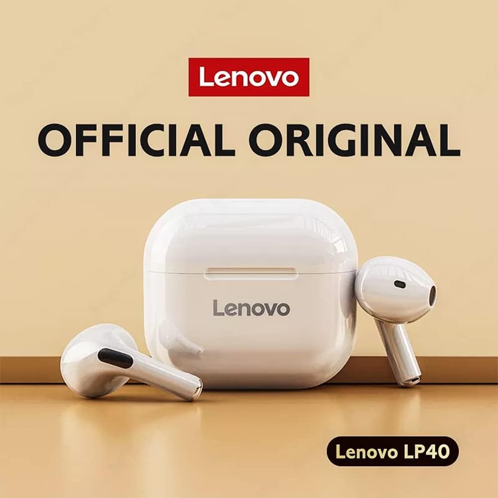 Lenovo True Wireless Stereo In-Ear Earphone LP40 (White)
