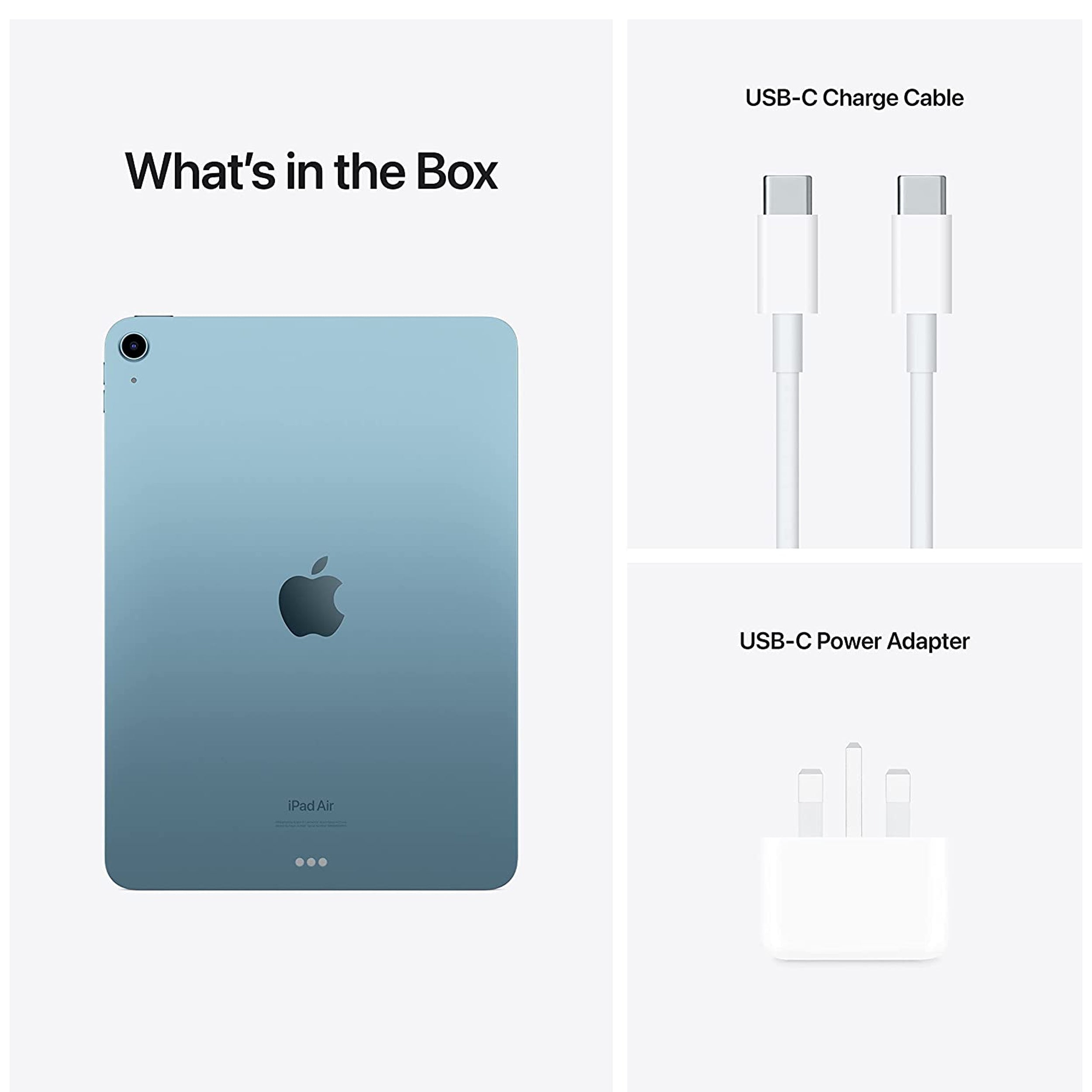2022 Apple 10.9-inch iPad Air (Wi-Fi + Cellular, 256GB) - Blue (5th Generation)