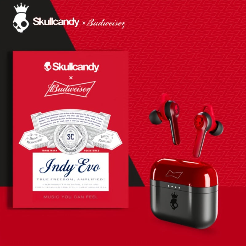 Experience True Wireless Audio With Skullcandy X Budweiser Co-branded Earbuds!