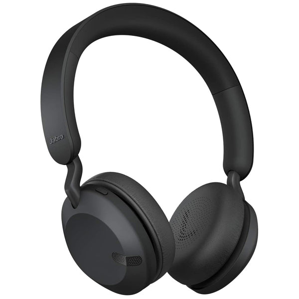 Jabra Elite 45h Wireless On-Ear Headphones - Compact, Foldable Earphones with 50-Hours Battery Life, 2-Microphone Call Technology and Alexa Built-in - Titanium Black