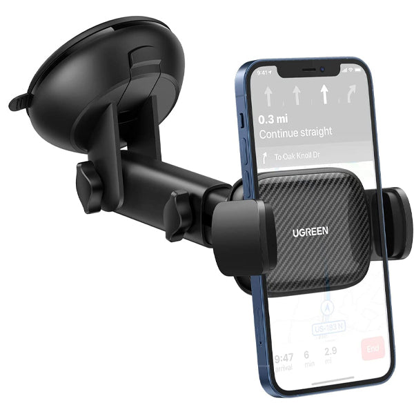 UGREEN Car Phone Holder Dashboard Car Mobile Stand Windshield Car Cradle Suction Compatible with iPhone 13 Pro,13 Pro Max,13,13 mini, iPhone 12 pro max,11 Pro Max Xs Max X XR, Galaxy S10+, and More